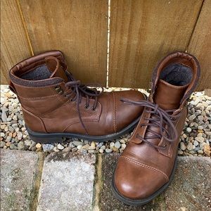 Brown Target Combat Style Boots